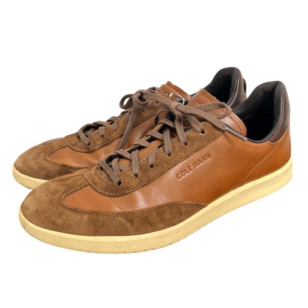 Cole Haan GrandPro Turf Sneaker C29166 Mens 10 M British Tan Leather Suede Brown